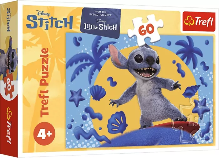 Puzzle 60 Dzień ze Stitchem TREFL - tantis.pl