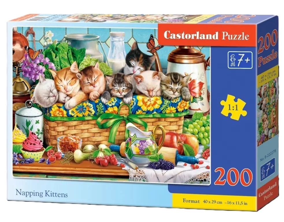 Puzzle 200. Napping Kittens. 222278 - tantis.pl
