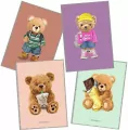 Zeszyt Teddies. A4/60K kratka. 4 sztuki - tantis.pl