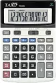 Kalkulator Taxo 12 pozycyjny, srebrny - tantis.pl