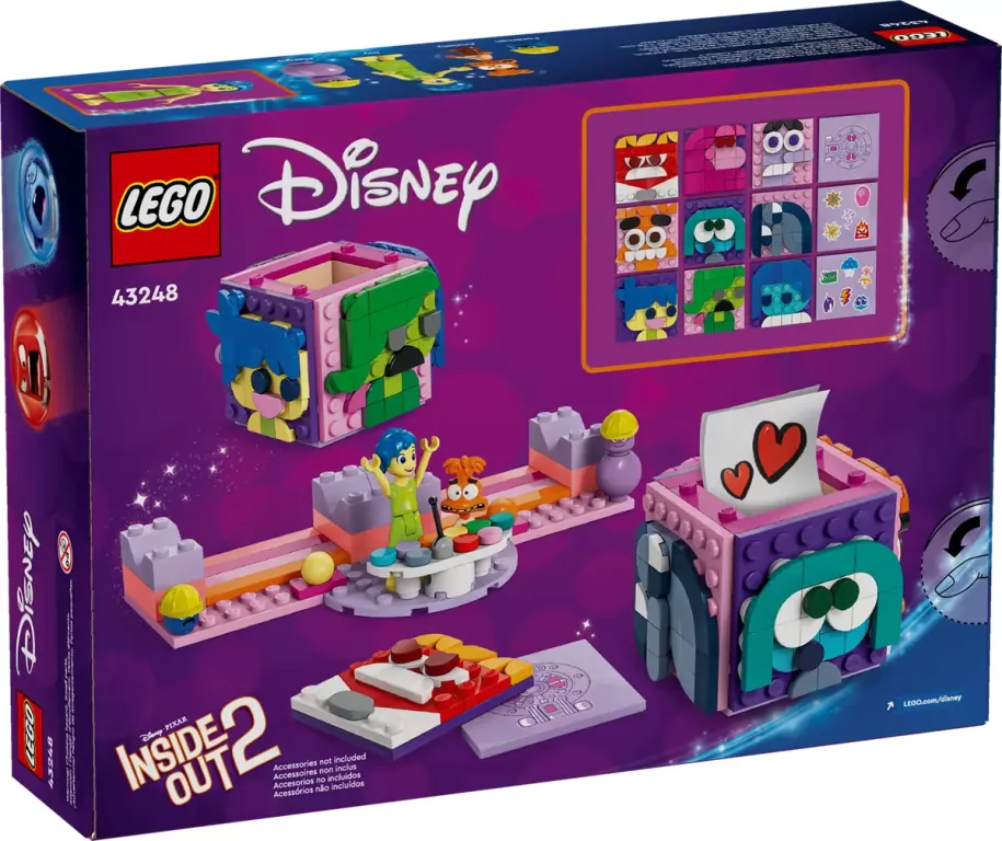 LEGO® Disney. W głowie się nie mieści 2- kostki z emocjami 43248 - tantis.pl