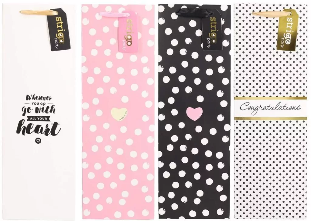 Torba prezentowa Party 12x36x9cm mix STRIGO - tantis.pl