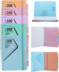 Astra. Kołozeszyt A4/200K PP Pastel