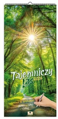 Kalendarz 2026 paskowy szeroki tajemniczy las