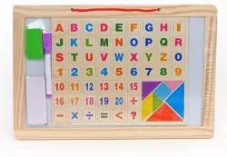 Tablica magnetyczna flamaster drewniana oprawa