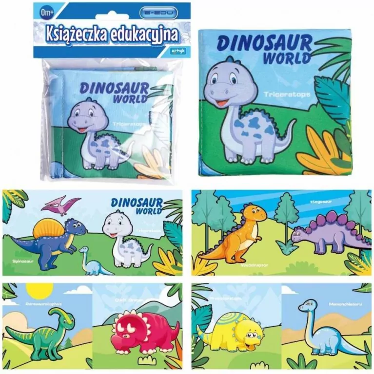Książeczka malucha e-edu dinozaury - tantis.pl