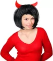 Peruka diablica czarna - tantis.pl