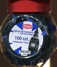 Naboje do piór niebieskie, 100 sztuk. - tantis.pl