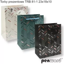 Torebka prezentowa 23x18x10cm, mix