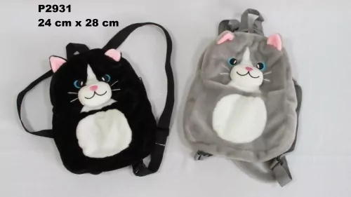 Plecak pluszowy Kot 2 kolory 142054 SunDay mix cena za 1 szt