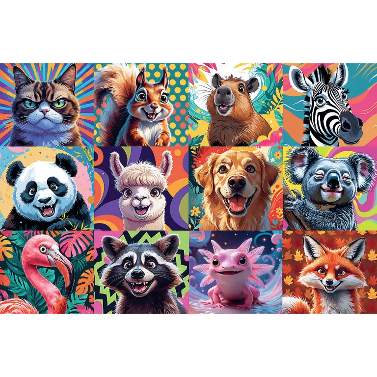 Puzzle 300 Zabawna wieś TREFL - tantis.pl
