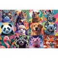 Puzzle 300 Zabawna wieś TREFL - tantis.pl