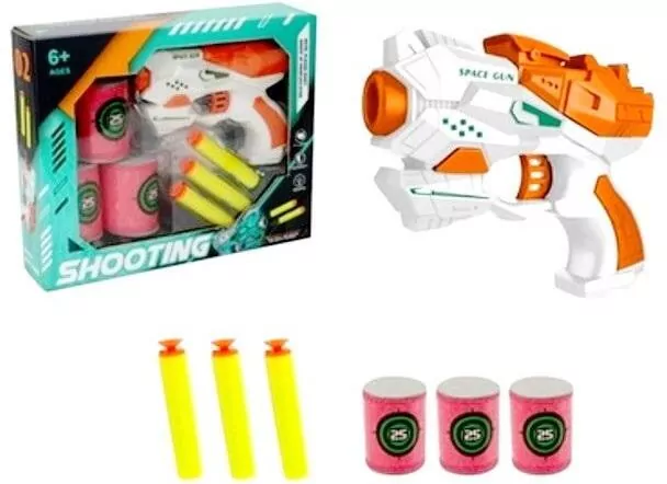Pistolet z piankowymi pociskami i puszkami - tantis.pl