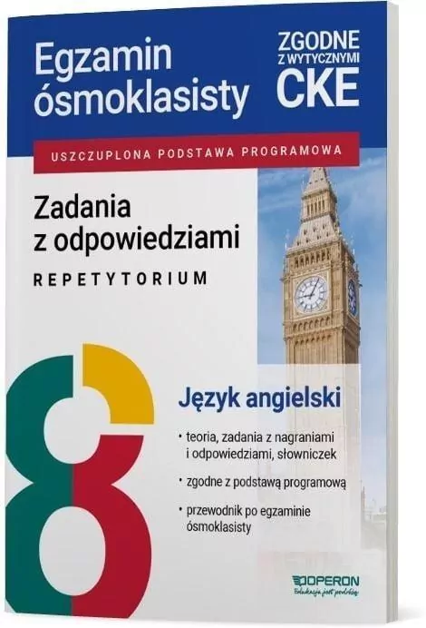 Egzamin ósmoklasisty SP 8 J. ang. Repetytorium - tantis.pl