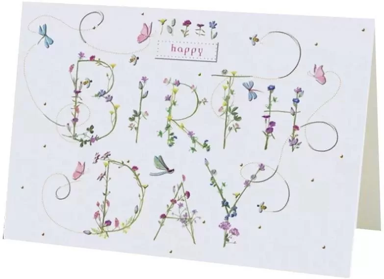 Karnet B6 + koperta MO5086X1 Napis z kwiatów - tantis.pl