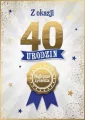 Karnet Urodzinowy 40 - tantis.pl