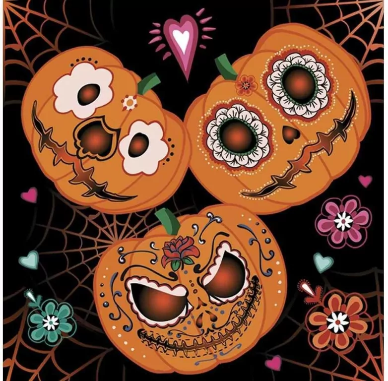 Serwetki pap. Mexican Pumpkins 33x33cm - tantis.pl