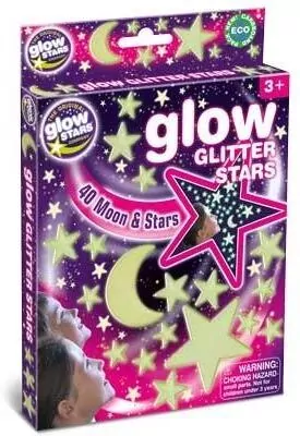 Świecące brokatowe gwiazdki - tantis.pl