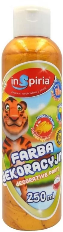 Farba dekoracyjna metaliczna złota 250ml - tantis.pl