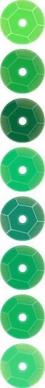 Cekiny 7mm 8 kolorów x 2,5g zielone - tantis.pl