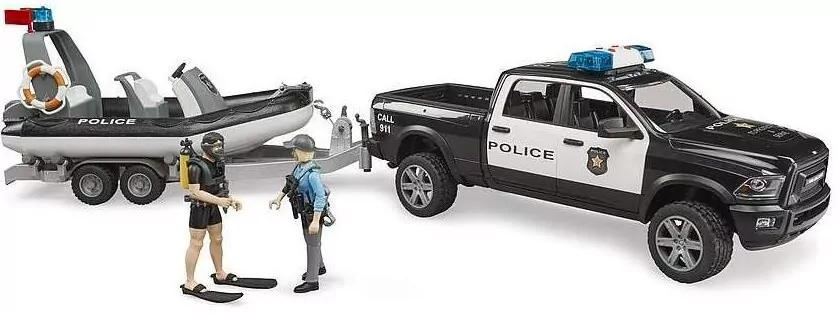 Dodge RAM 2500 Policyjny Pikap z łodzią - tantis.pl