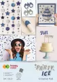 Blok A4 holographic+brokat 10ark Party Ice HAPPY - tantis.pl