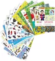 Blok z motywami Sports A4 16 ark HAPPY COLOR - tantis.pl