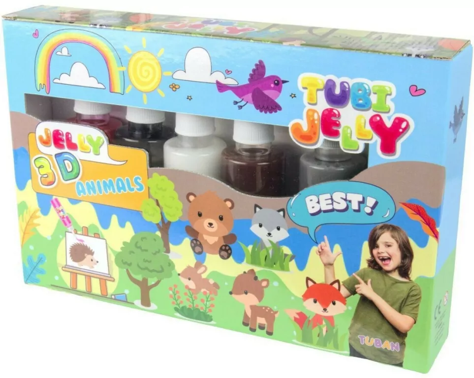 Tubi Jelly 6 kolorów. Zwierzątka - tantis.pl