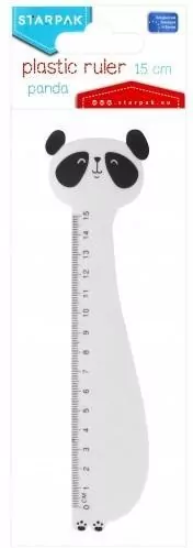 Linijka plastikowa 15cm Panda - tantis.pl