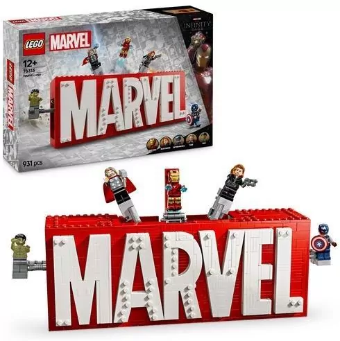 LEGO® SUPER HEROES 76313 Logo MARVEL z minifigurkami - tantis.pl