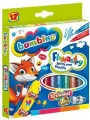 Flamastry brokatowe Bambino. 12 kolorów - tantis.pl