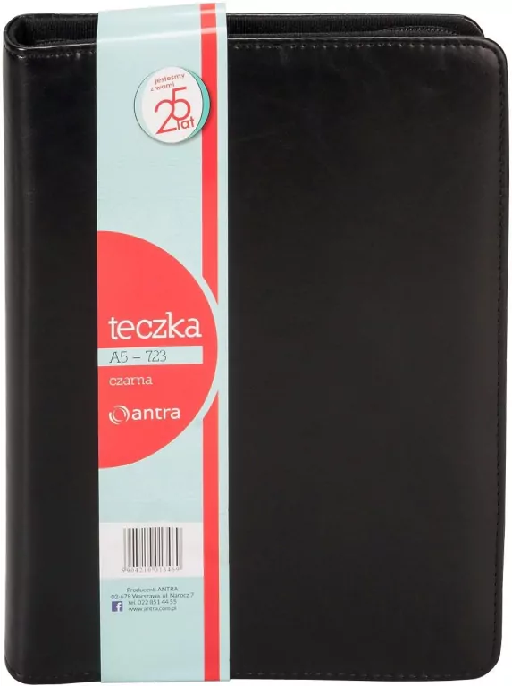 Teczka z kalkulatorem A5 723 czarna ANTRA - tantis.pl