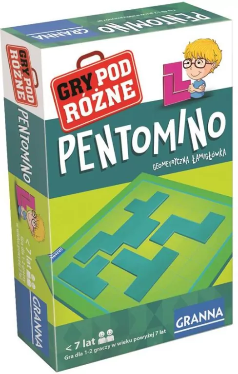 Pentomino. Geometryczna łamigłówka. Gry PodRóżne - tantis.pl