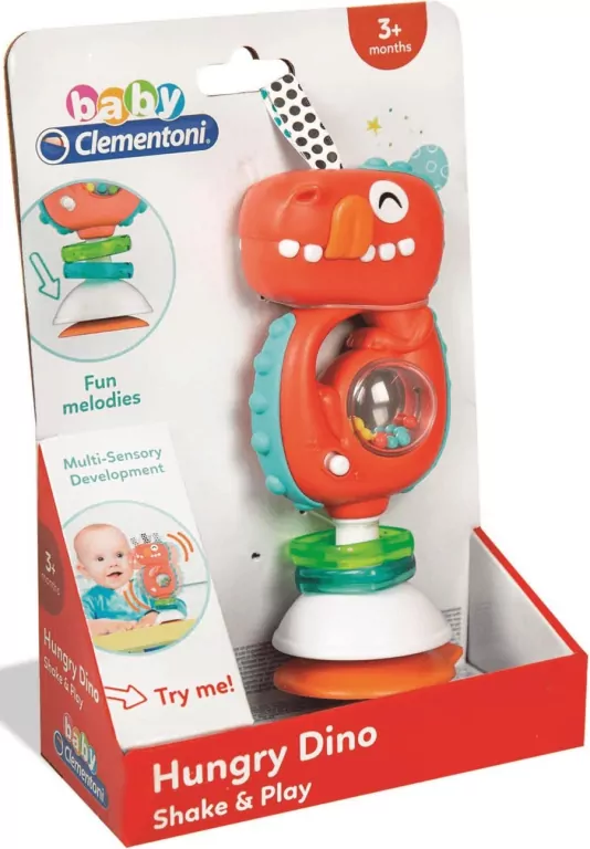 Interaktywna grzechotka. Dinozaur - tantis.pl