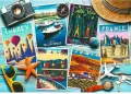 Puzzle 1000 Wakacyjne pocztówki 10714 - tantis.pl