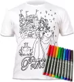 Koszulka do wielokrotnego kolorowania Princess 7-8 - tantis.pl