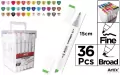 Markery dwustronne Chromax 36 kolorów - tantis.pl