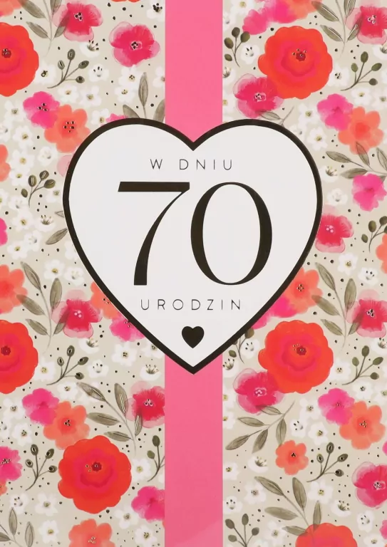 Karnet B6 Urodziny 70 - tantis.pl