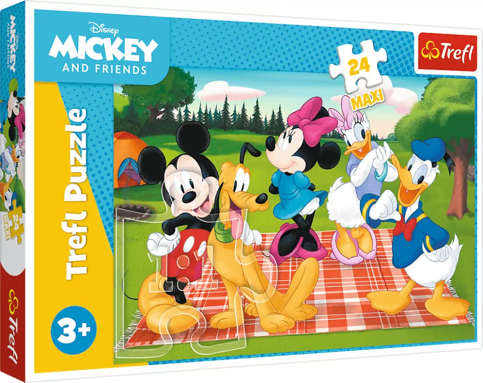 Puzzle 24 Maxi Ulubiona Myszka Miki TREFL - tantis.pl