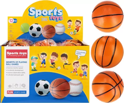 PILKA MIEKKA 10CM KOSZYKOWKA MC DISP 12/144