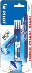 Pióro kulkowe Frixion Clicker Pilot. Niebieskie + wkłady