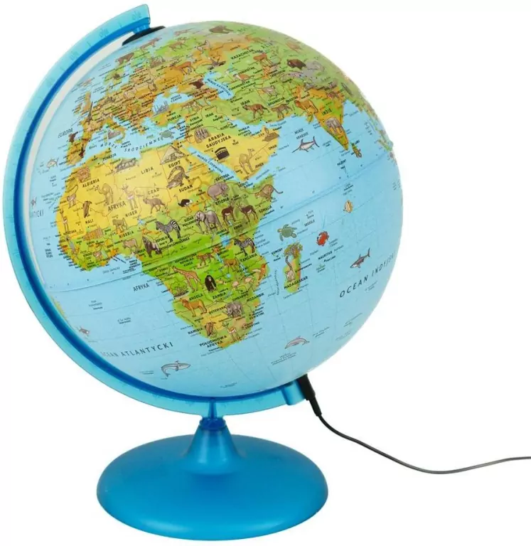 Globus Safari podświetlany ze zwierzętami 30cm - tantis.pl