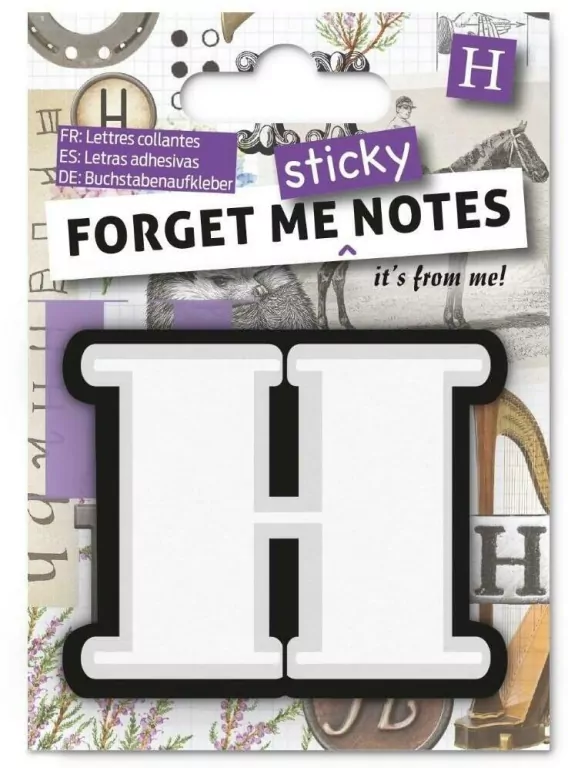Forget me sticky notes kart samoprzylepne litera H - tantis.pl