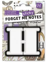 Forget me sticky notes kart samoprzylepne litera H
