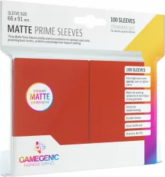 Gamegenic: Matte Prime CCG Sleeves (66x91 mm) - Red, 100 sztuk