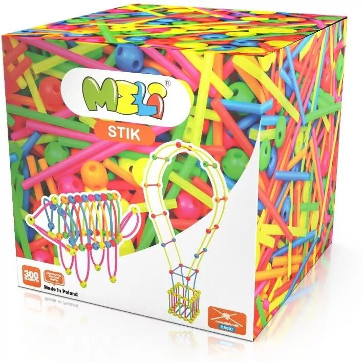 Klocki Meli Stik Neon 300szt - tantis.pl