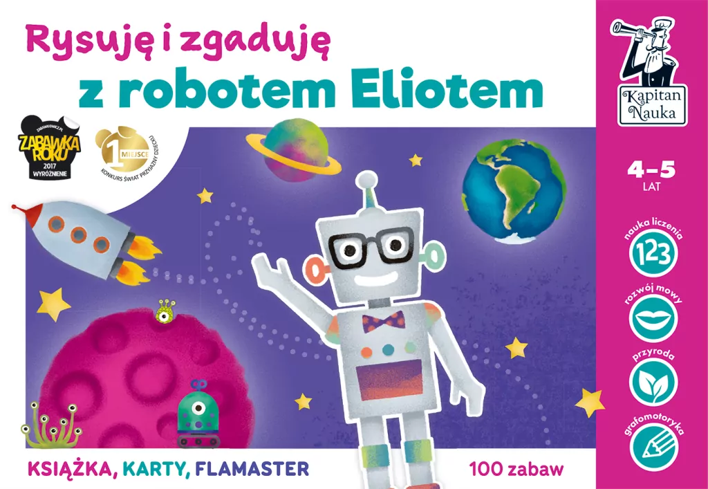 Rysuję i zgaduję z robotem Eliotem. Kapitan Nauka - tantis.pl