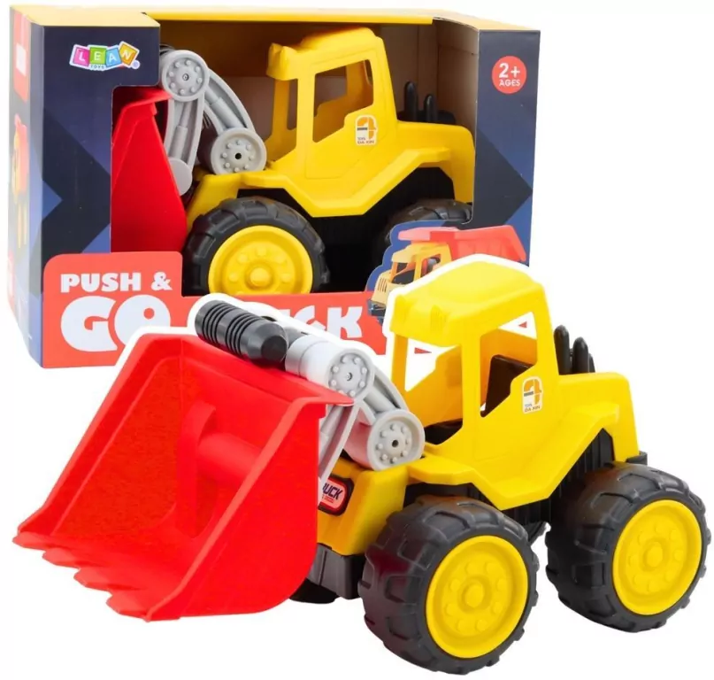 Koparko-ładowarka do piasku żółta - tantis.pl