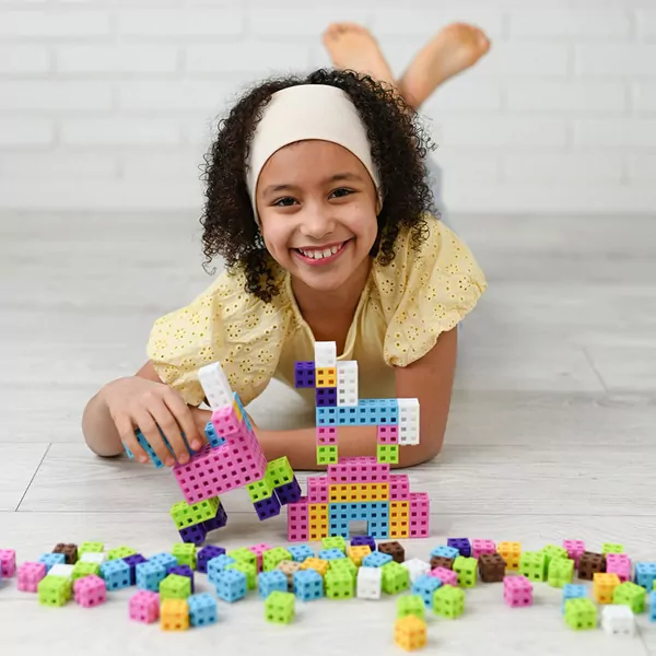 Klocki Meli Cube Classic Pink 200 elementów - tantis.pl
