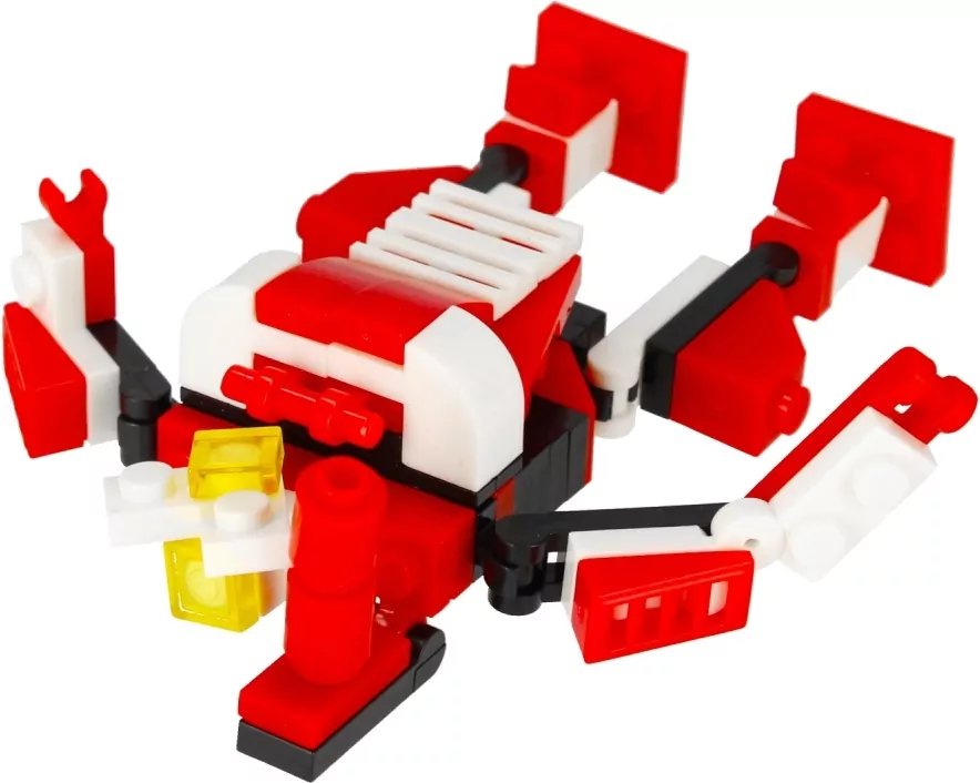 Klocki konstrukcyjne Alleblox RobotUnion 65el czerwony - tantis.pl
